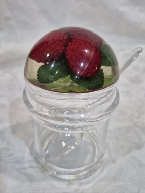 Vintage Lucite Jam Jar Or Honey, Sugar